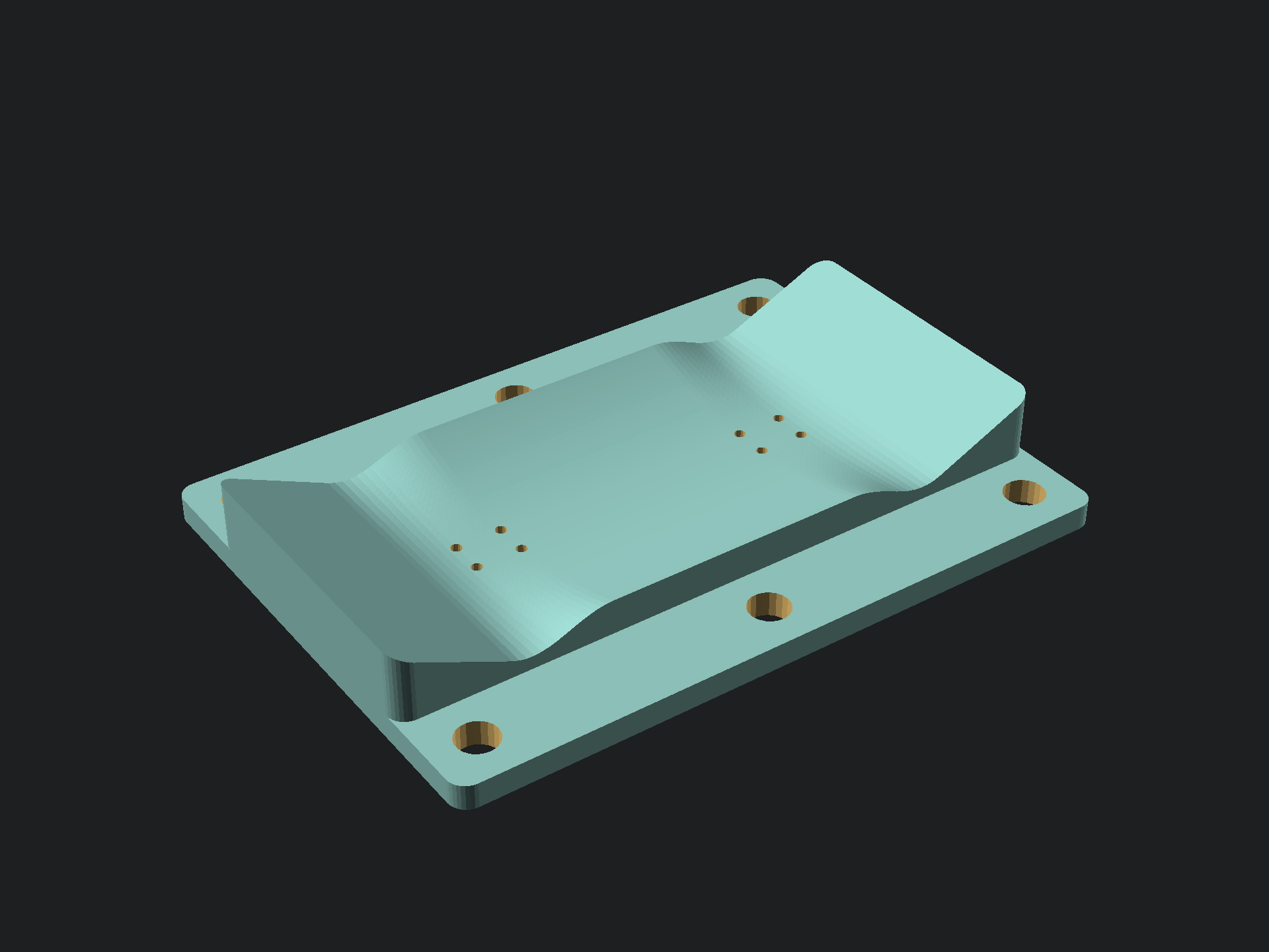 Bottom half of press mold