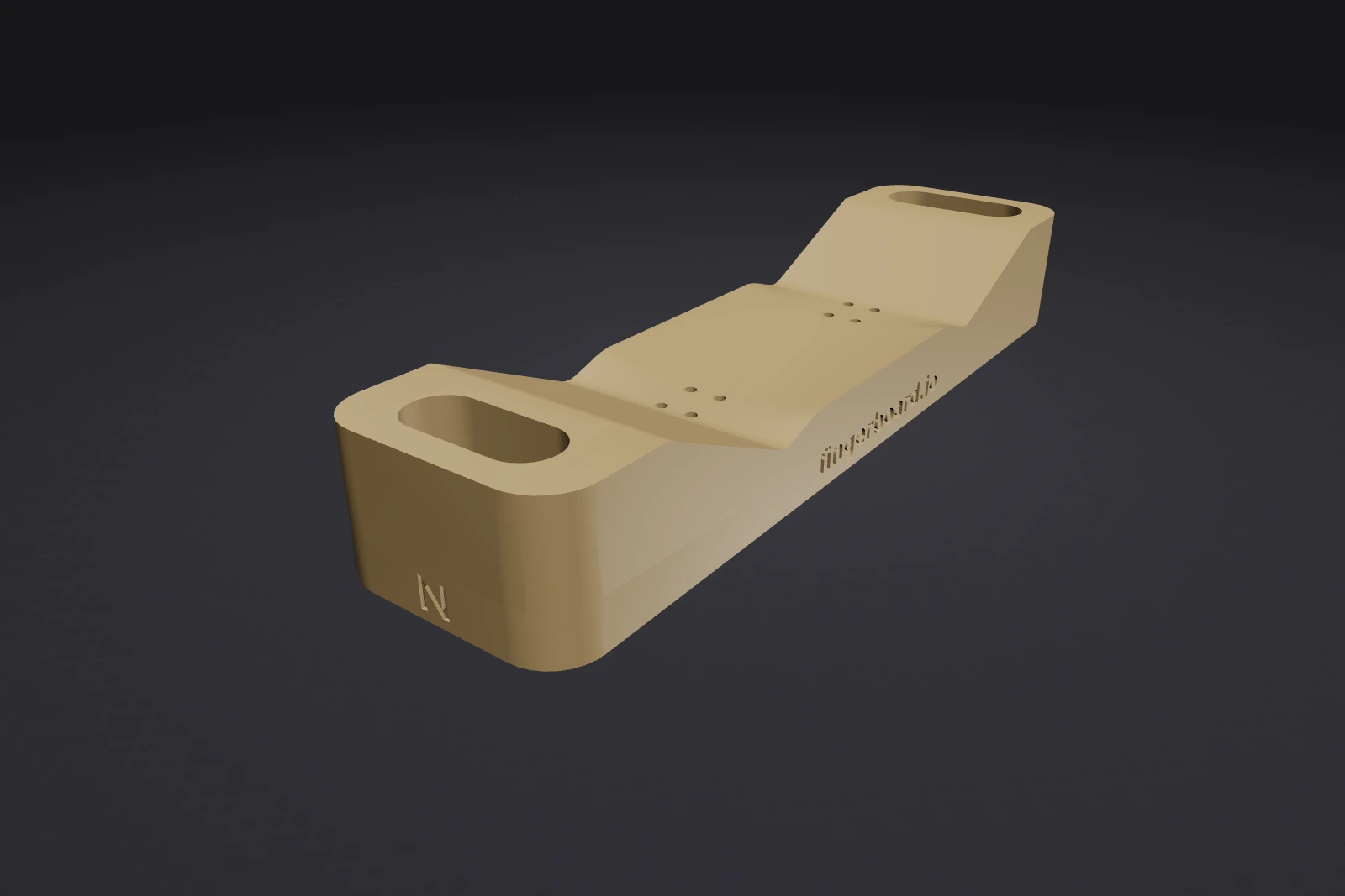 Press, bottom half of a fingerboard press mold