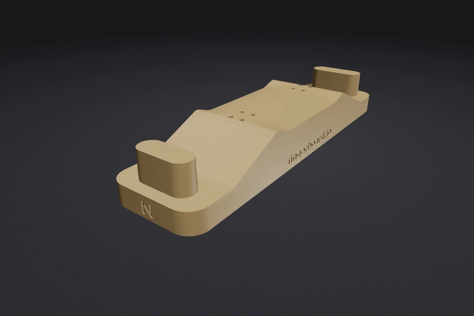 Press, top half of a fingerboard press mold